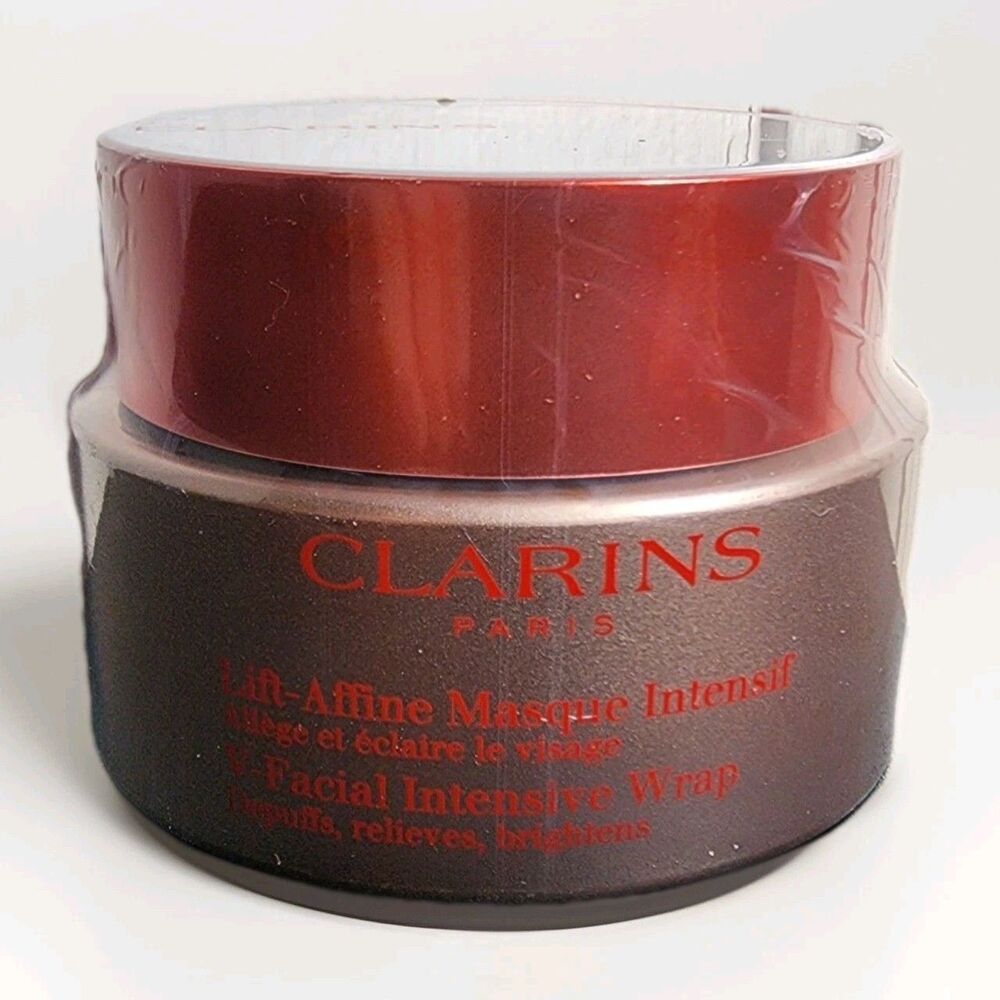 NEW Clarins V-Facial Instant Depuffing Face Mask 2.5 Oz